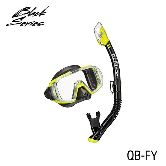 Tusa Visio Tri-Ex Adult Black Series Mask and Snorkel Combo