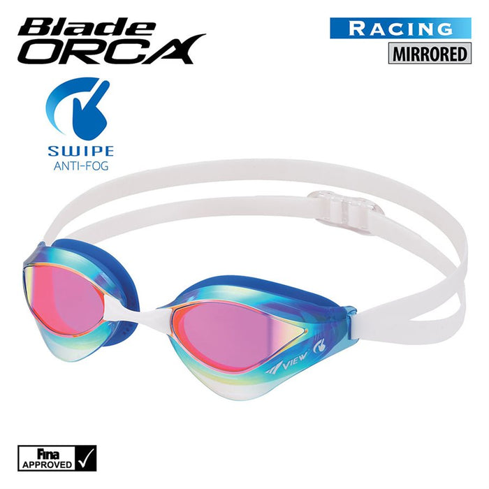 Tusa Swipe Blade Orca Swimming Goggles
