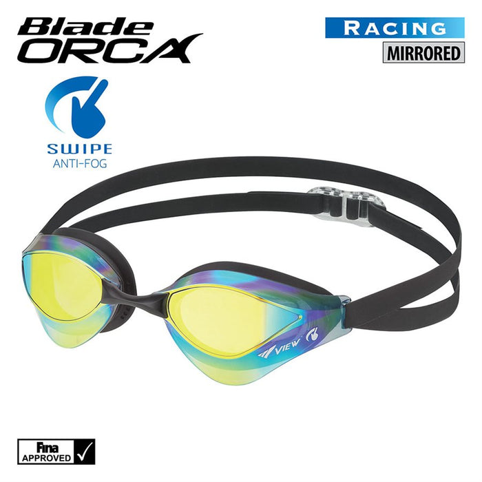 Tusa Swipe Blade Orca Swimming Goggles