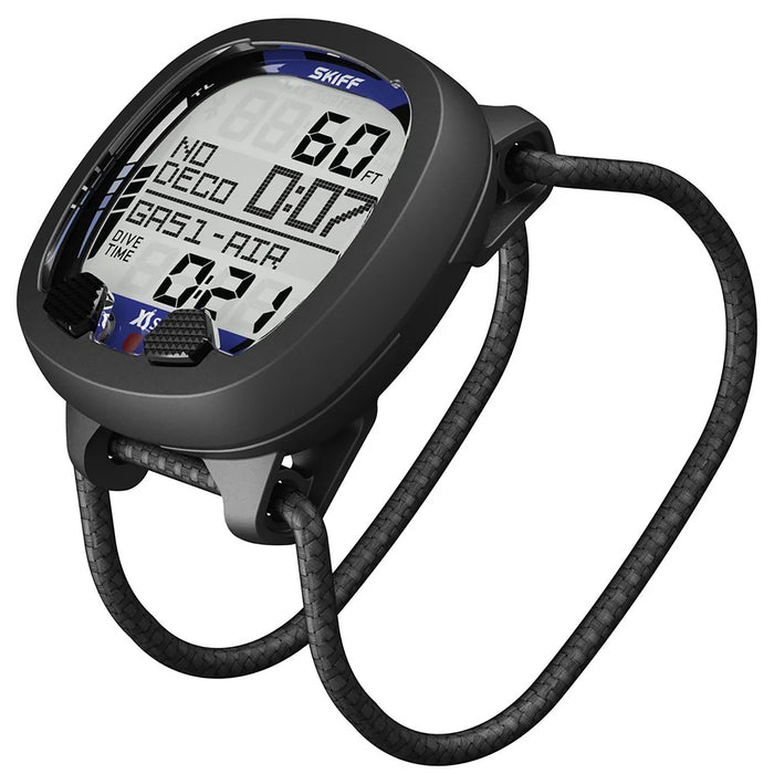 XS Scuba Skiff Wrist Dive Computer – Air/Nitrox/Gauge Modes, Wireless DiveSync App Connectivity, 2-Button Operation, Bühlmann ZHL-16 Algorithm, Backlit Display