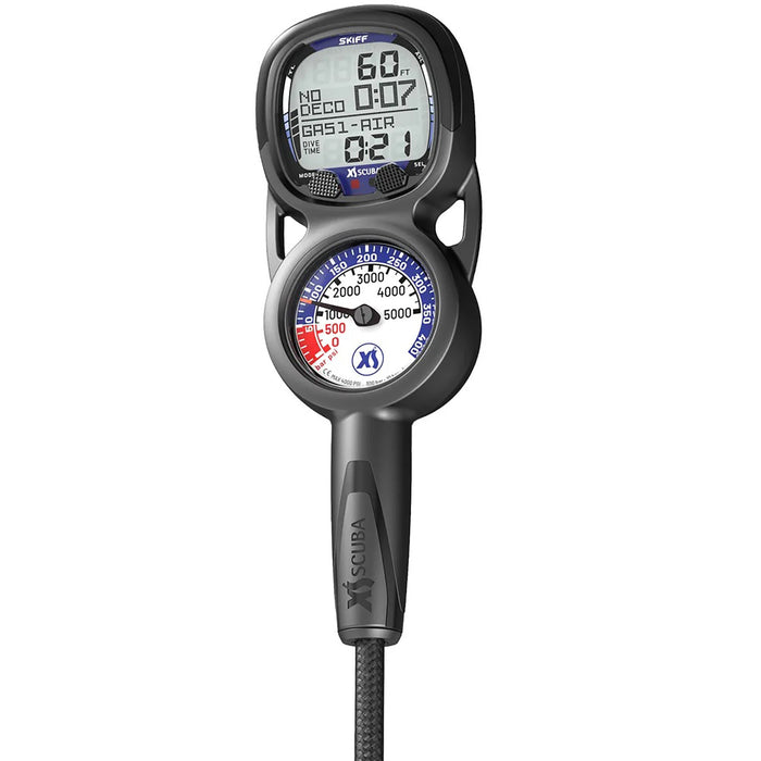 XS Scuba Skiff Dive Computer CM120 – 2-Gauge Console, Air/Nitrox/Gauge Modes, Wireless App Sync, Bühlmann ZHL-16 Algorithm