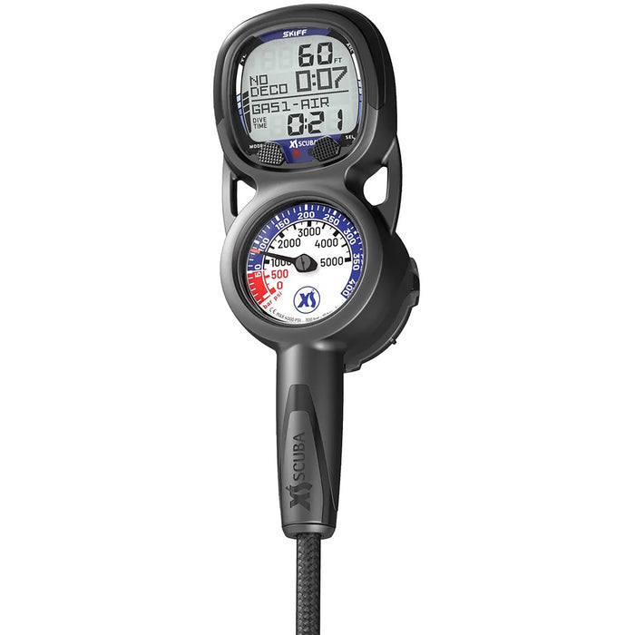 XS Scuba Skiff Dive Computer CM130 – 3-Gauge Console, Air/Nitrox/Gauge Modes, Wireless App Sync, Bühlmann ZHL-16 Algorithm