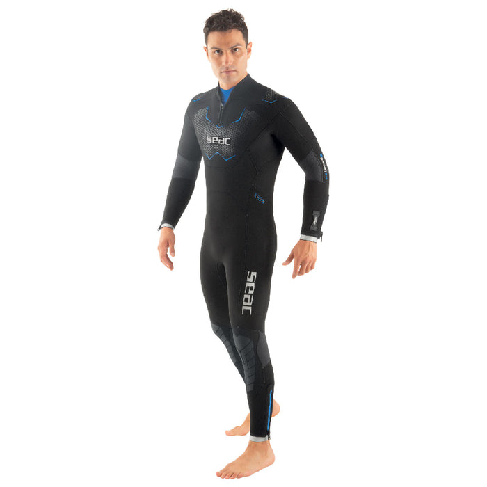SEAC Space Man 7mm Wetsuit Ultrastretch Neoprene with Calibrated Sizes