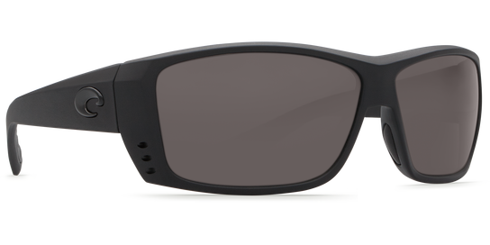 Costa Cat Cay, Black, Gray Mirror 580P Sunglasses, Plastic