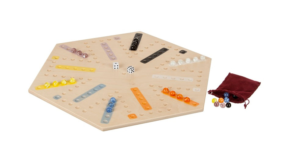 Amish Buggy Toys Kids Wooden Aggravation Marble Game - includes Instructions & all Game Pieces