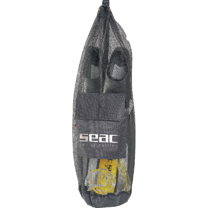 SEAC Sea Snorkelling Net Bag with Pocket, Ideal for Carrying Your Snorkelling Equipment