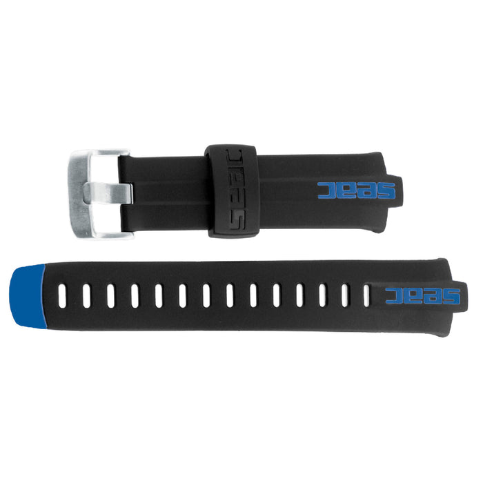 SEAC Action Dive and Freediving Computer Replaceable Strap, Silver Buckle