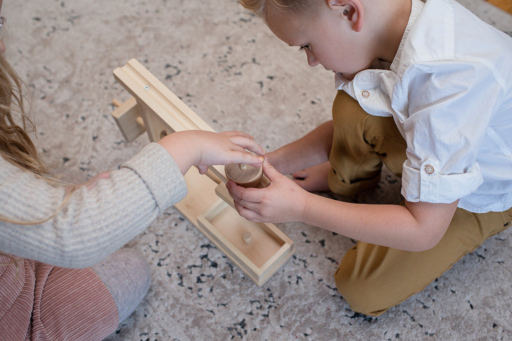 Amish Buggy Toys Wooden Marble Motion Machine Toy