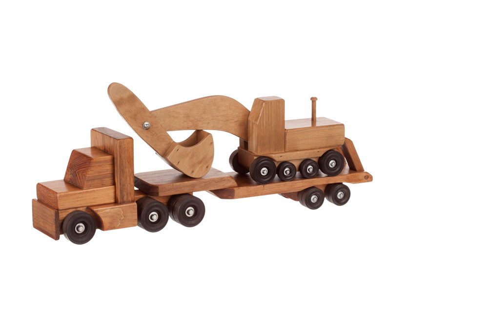 Amish Buggy Toys Wooden Heavy Equipment Truck Playset CPSIA Kid Safe Finish