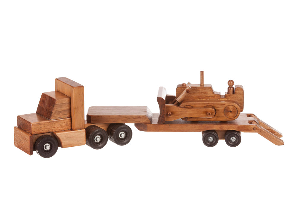 Amish Buggy Toys Wooden Heavy Equipment Truck Playset CPSIA Kid Safe Finish