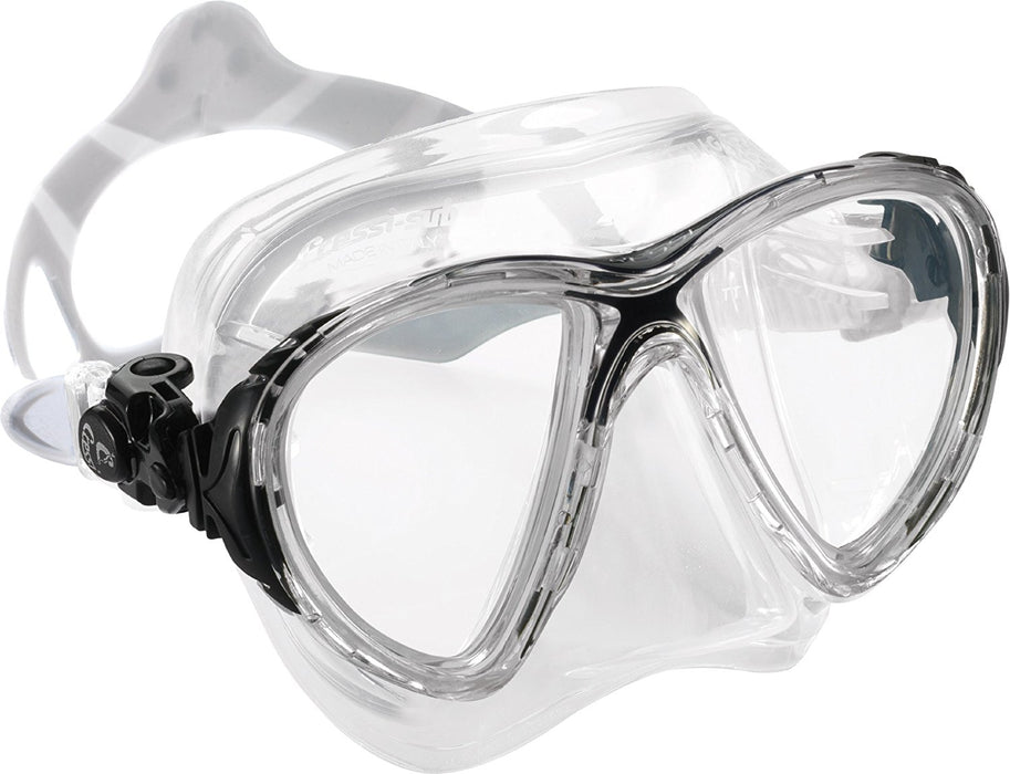 Cressi Adult High-End Scuba Diving Mask, Made in the Revolutionary Crystal Silicone - Big Eyes Evolution Crystal: Made in Italy