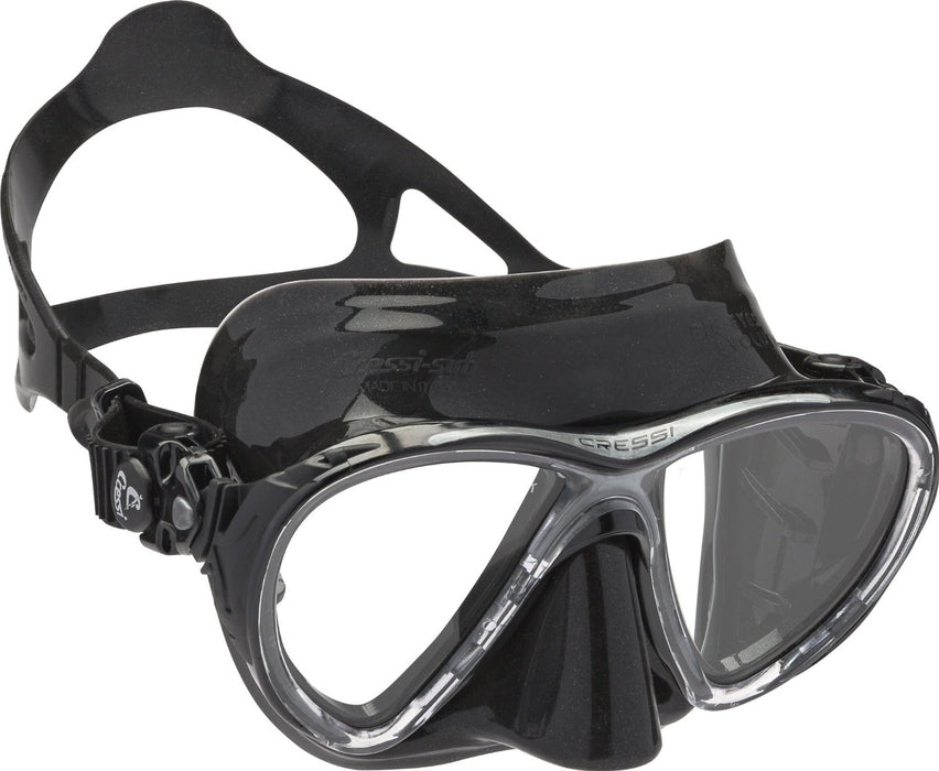 Cressi Scuba Diving Masks with Inclined Tear Drop Lenses for More Downward Visibility , Air and Eyes Evolution: Made in Italy
