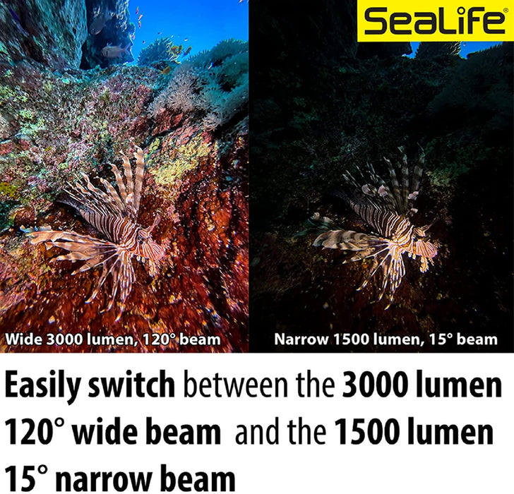 SeaLife Sea Dragon 3000 Pro Dual Beam Photo-Video Light Kit