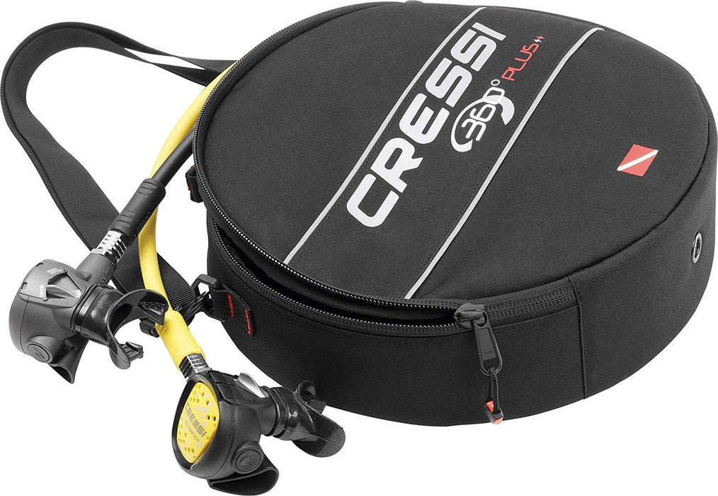 Cressi 360 Regulator Bag, Black/Red for Protection of Consoles and Regulators from Bumps and Scratches