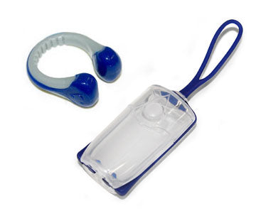 Aqua Sphere Silicone Nose Clip with carrying case