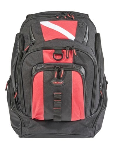 Akona Commuter Backpack Black/Red