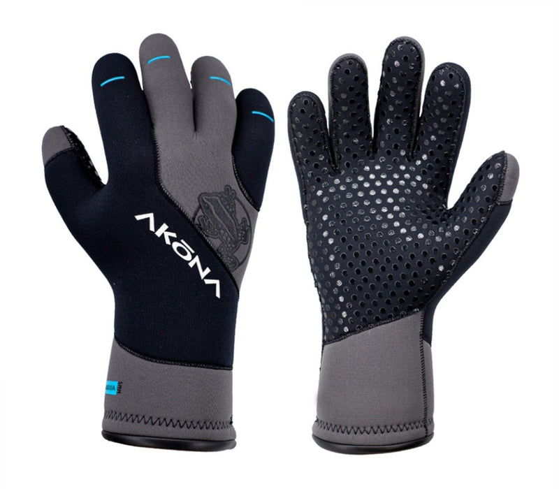 Akona Antigua Flexible Stretch 5mm Neoprene Gloves - Durable, Water Resistant Finish, Ergonomic, PU Palms Superior Grip