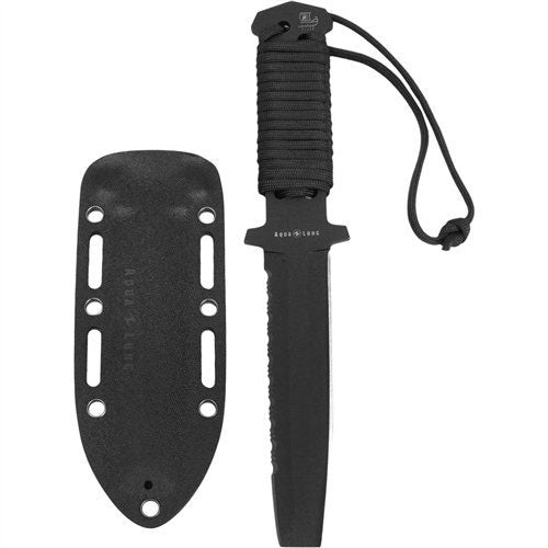 Aqua Lung Argonaut Titanium Diving Knife Made of 4mm Thick Titanium wi
