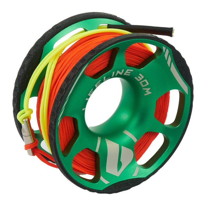 Apeks Lifeline Spool - High quality High Visibility Line Includes Stainless Steel Bolt Snap
