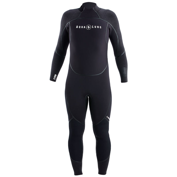 Aqua Lung Mens AquaFlex 3 mm Back-Zip Scuba Diving Wet Jumpsuit