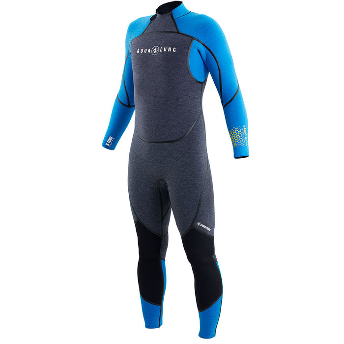 Aqua Lung Mens AquaFlex 3 mm Back-Zip Scuba Diving Wet Jumpsuit