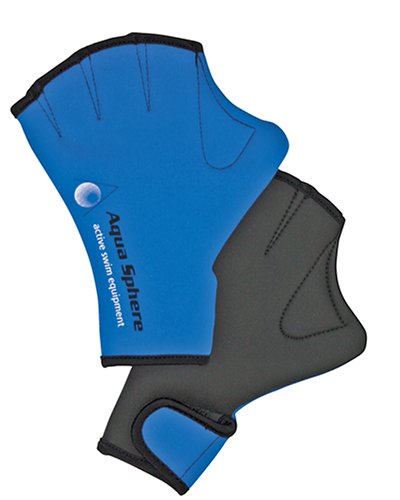 Aqua Sphere Webbed Swim Gloves w/ Velcro