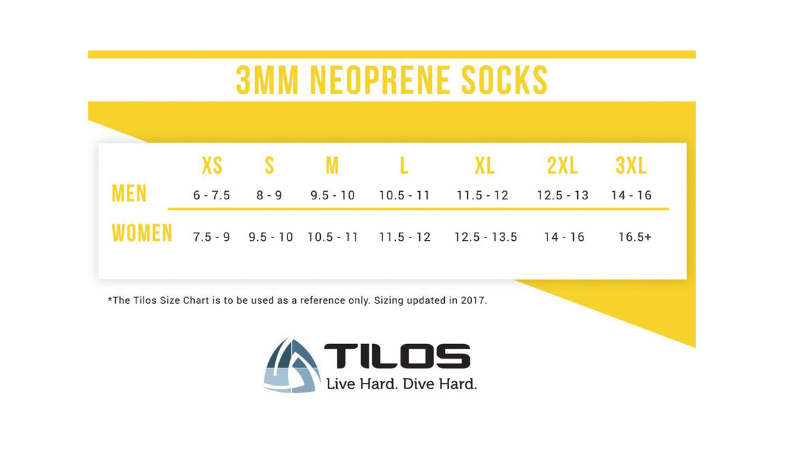 Tilos 3mm Tall Neoprene Sock