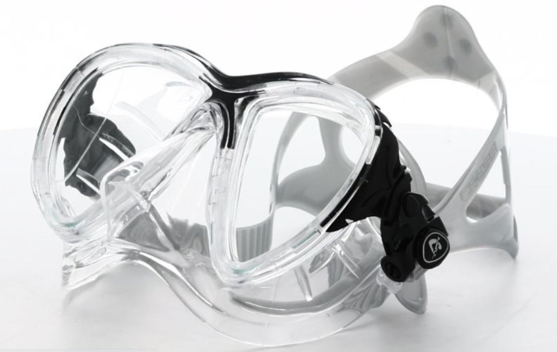 Cressi Adult High-End Scuba Diving Mask, Made in the Revolutionary Crystal Silicone - Big Eyes Evolution Crystal: Made in Italy