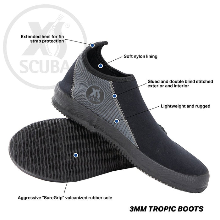 XS Scuba 3mm Tropic Boots