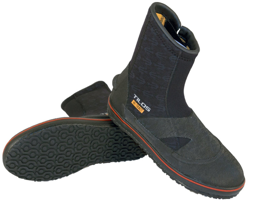 Tilos 6mm Thermowall Hi-Tract Semi-Dry Boots, Black