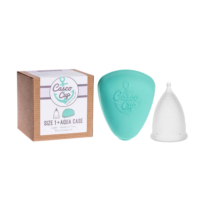 Casco Cup Menstrual Cup with Aqua Case