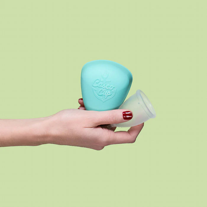 Casco Cup Menstrual Cup with Aqua Case