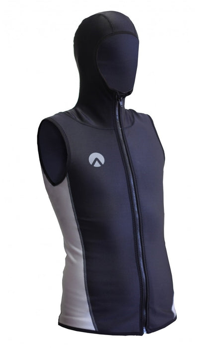 Sharkskin Men's Chillproof Sleeveless Fullzip Vest with Hood