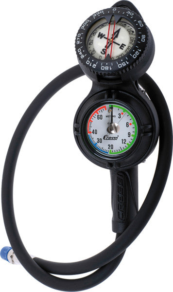 Cressi Console CPD3 (metric) Compass, Pressure Gauge and Depth Gauge