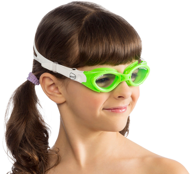 Cressi Crab Kid's Sophisticated Silicone Swim Goggles for Ages 2-7
