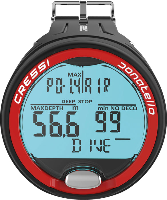 Cressi Scuba Diving Computer for Beginners - 4-Dive Modes - Long Battery Life - Strong Backlit Display - Donatello: Made in Italy