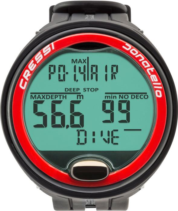 Cressi Scuba Diving Computer for Beginners - 4-Dive Modes - Long Battery Life - Strong Backlit Display - Donatello: Made in Italy