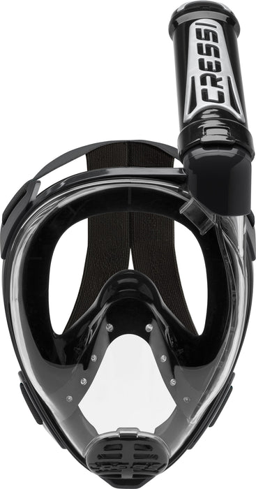 Cressi Bonete Open-Heel Fins and Duke Full Face Snorkeling Mask Set
