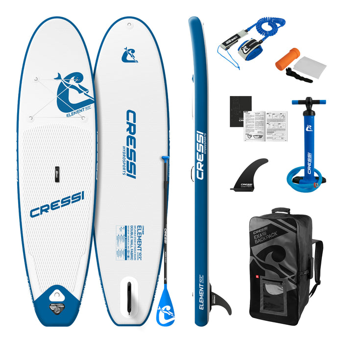 Cressi Element All Round Inflatable Stand Up Paddleboard Set