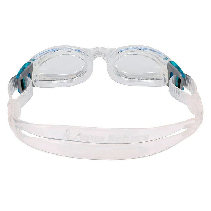 Aqua Sphere Kaiman Women's Swimming Goggles Clear Lens, Translucent/Turquoise