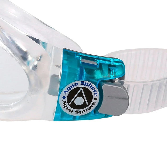 Aqua Sphere Kaiman Women's Swimming Goggles Clear Lens, Translucent/Turquoise