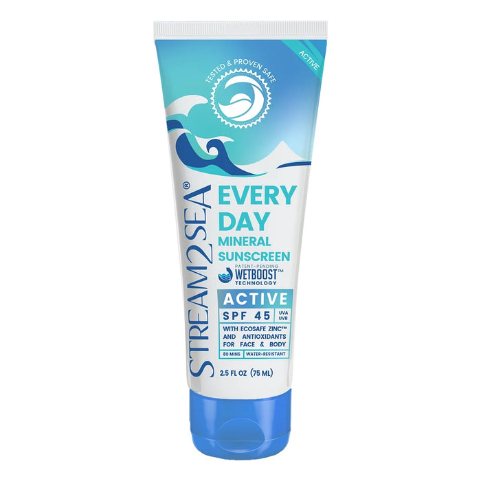 Stream2Sea Everyday Sunscreen SPF45, 2.5oz