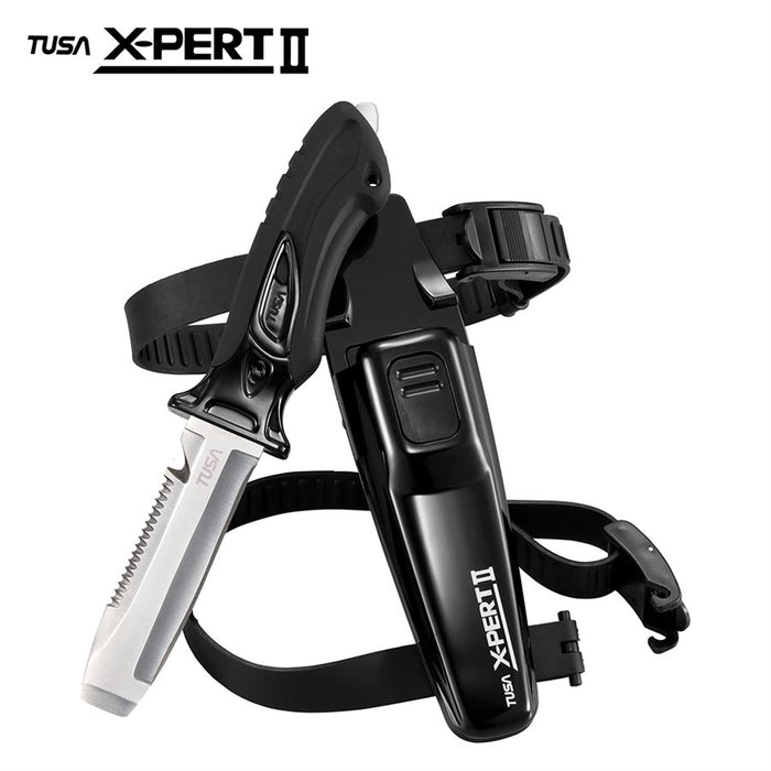 Tusa X-Pert II Blunt Tip Dive Knife Made from High Quality 420 Stainless Steel