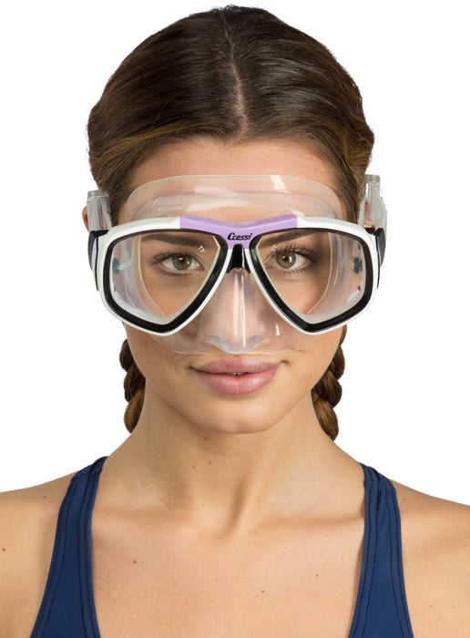 Cressi Focus Scuba Diving Mask with Inclined Glasses Made in Italy