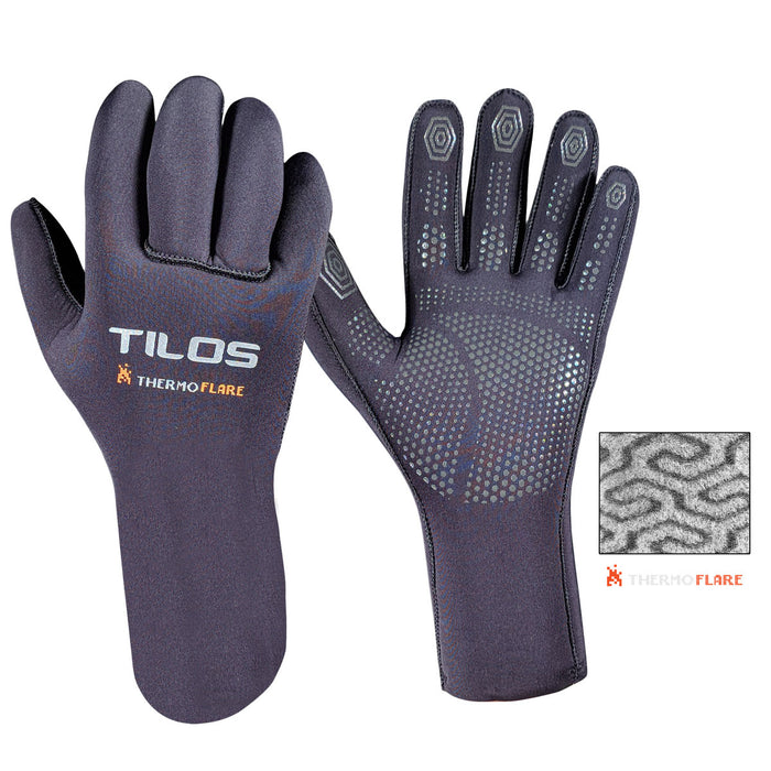 Tilos 3mm Thermoflare Superstretch Gloves Black