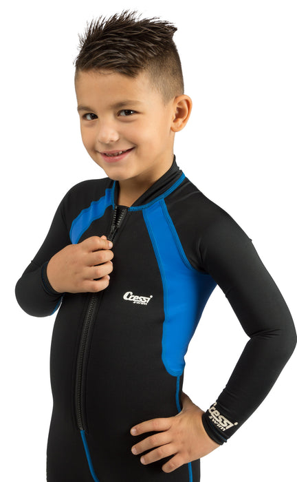 Cressi 1.5mm Neoprene One-piece Long Sleeves Kids Swimsuit Shorty