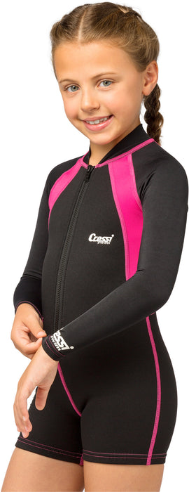 Cressi 1.5mm Neoprene One-piece Long Sleeves Kids Swimsuit Shorty