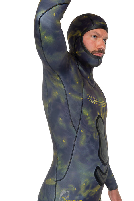 Cressi 5mm Lampuga Men's 2-pcs Camouflage Patterned Freediving Wetsuit