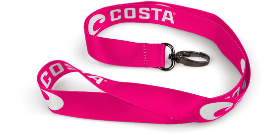 Costa Lanyard W/ White Logo
