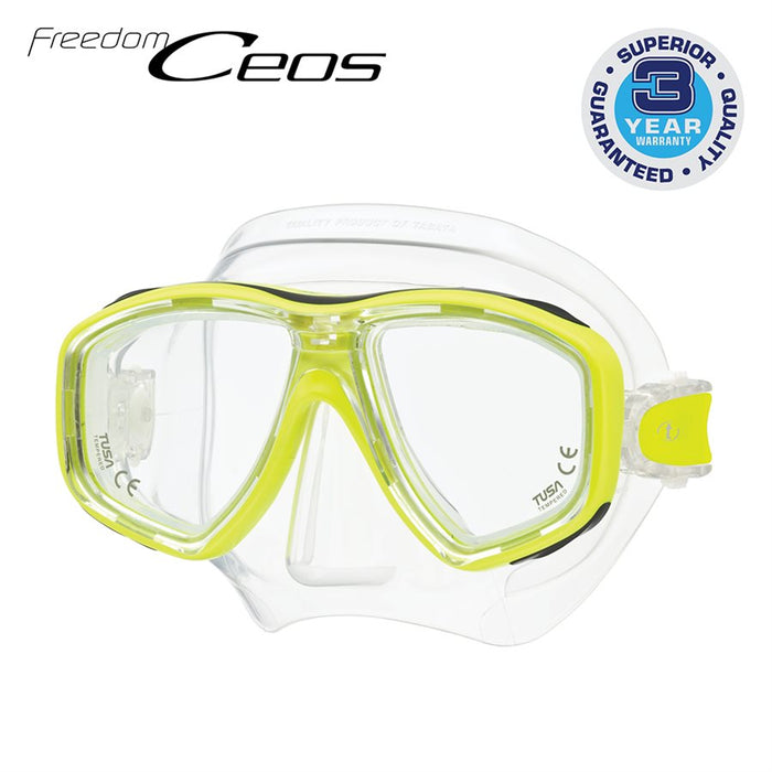 Tusa Freedom Ceos Scuba Diving Mask